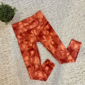 Athleta High Rise Waist Workout Yoga Barre Leggings Athletic Gym Pants Orange